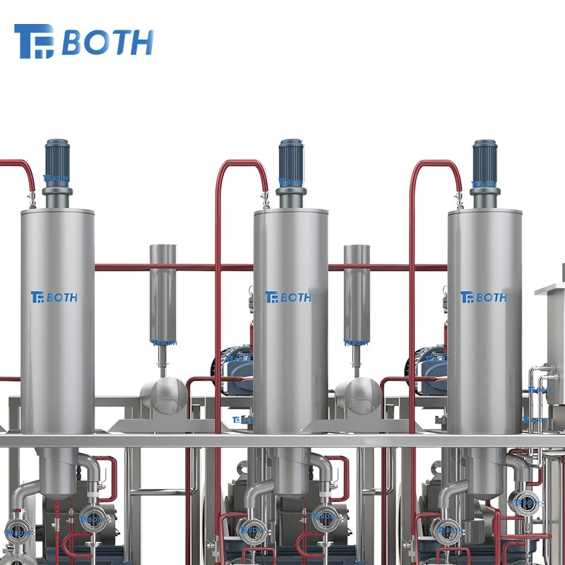 Высокоэффективная трехступенчатая молекулярная дистилляция с коротким путем из нержавеющей стали Оборудование для извлечения пленки с протертом