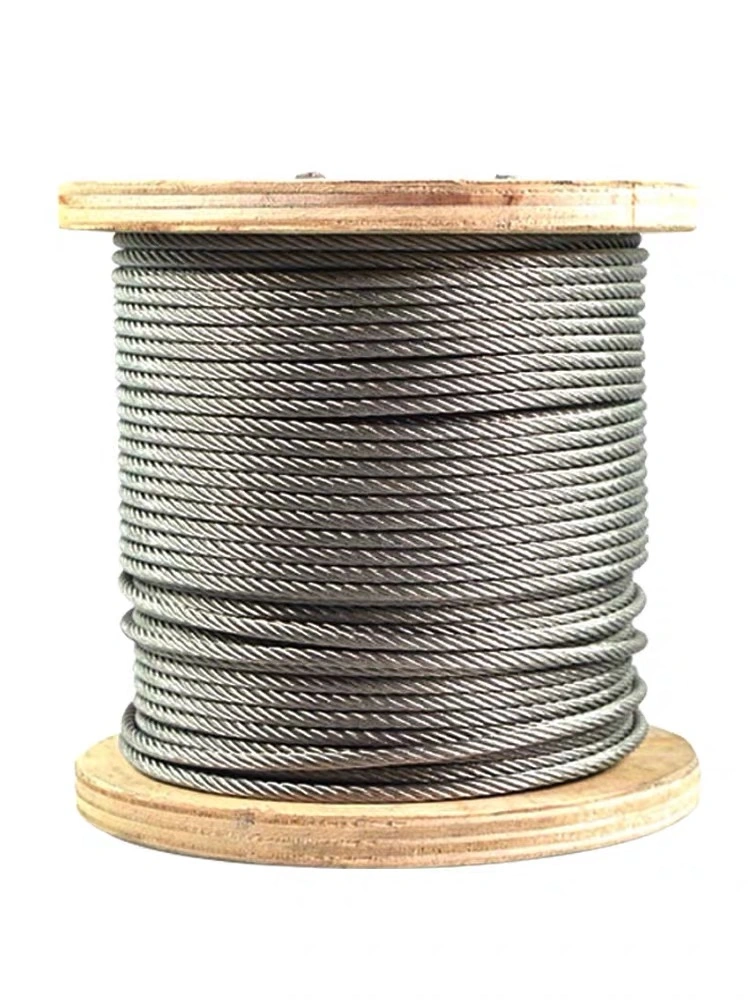 Galvaniser 2mm-10mm 7X19 7X7 Wire Rope pour le fonctionnement de l'automobile et des dispositifs mécaniques