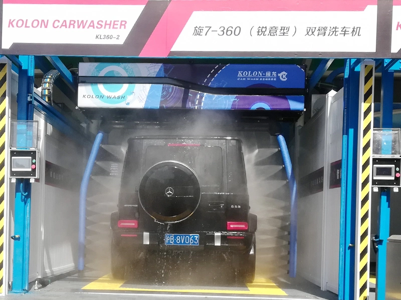 Máquina de lavagem automática de automóvel com braço único e movimento rotativo de 360 com Sistema de secagem