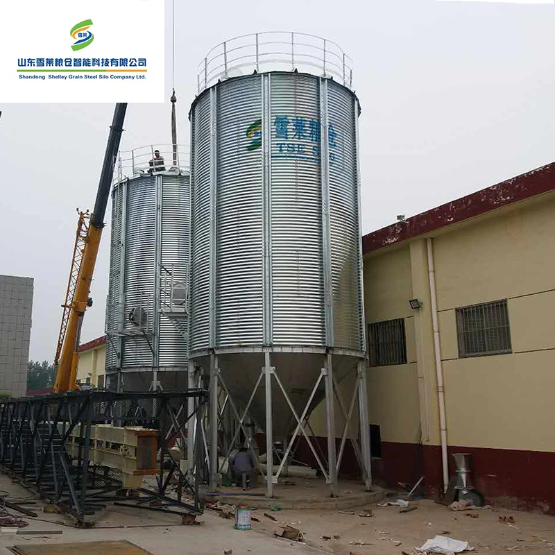 Shelley Small Hopper Bottom Grain Bins China Storage System Silo Manufacturers Factory Sale Multi-Functional Hopper Bottom Silo Hopper Bottom Silo