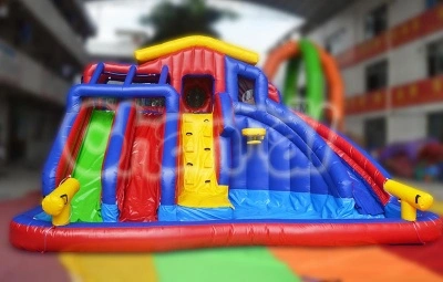 Commercial Hot Sale Colorful Backyard Inflatable Water Slide (chsl367)