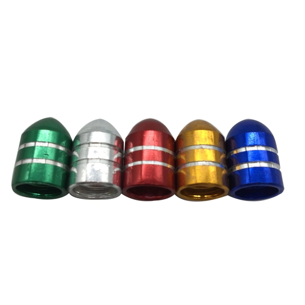 Stock Bullet Aluminum Wheel Tire Stem Caps Water and Dust Resistant