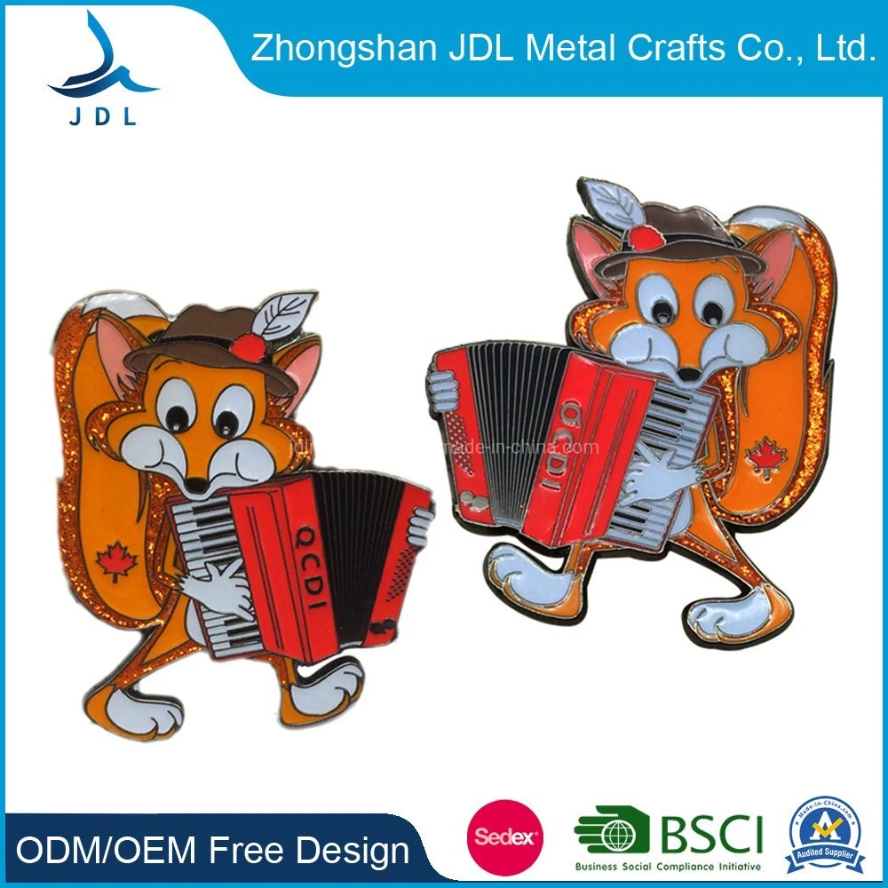 Custom High Quality Metal Zinc Alloy Music Squirrel Badge (150)