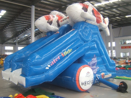 Tobogán de agua inflable para juguetes de parque acuático