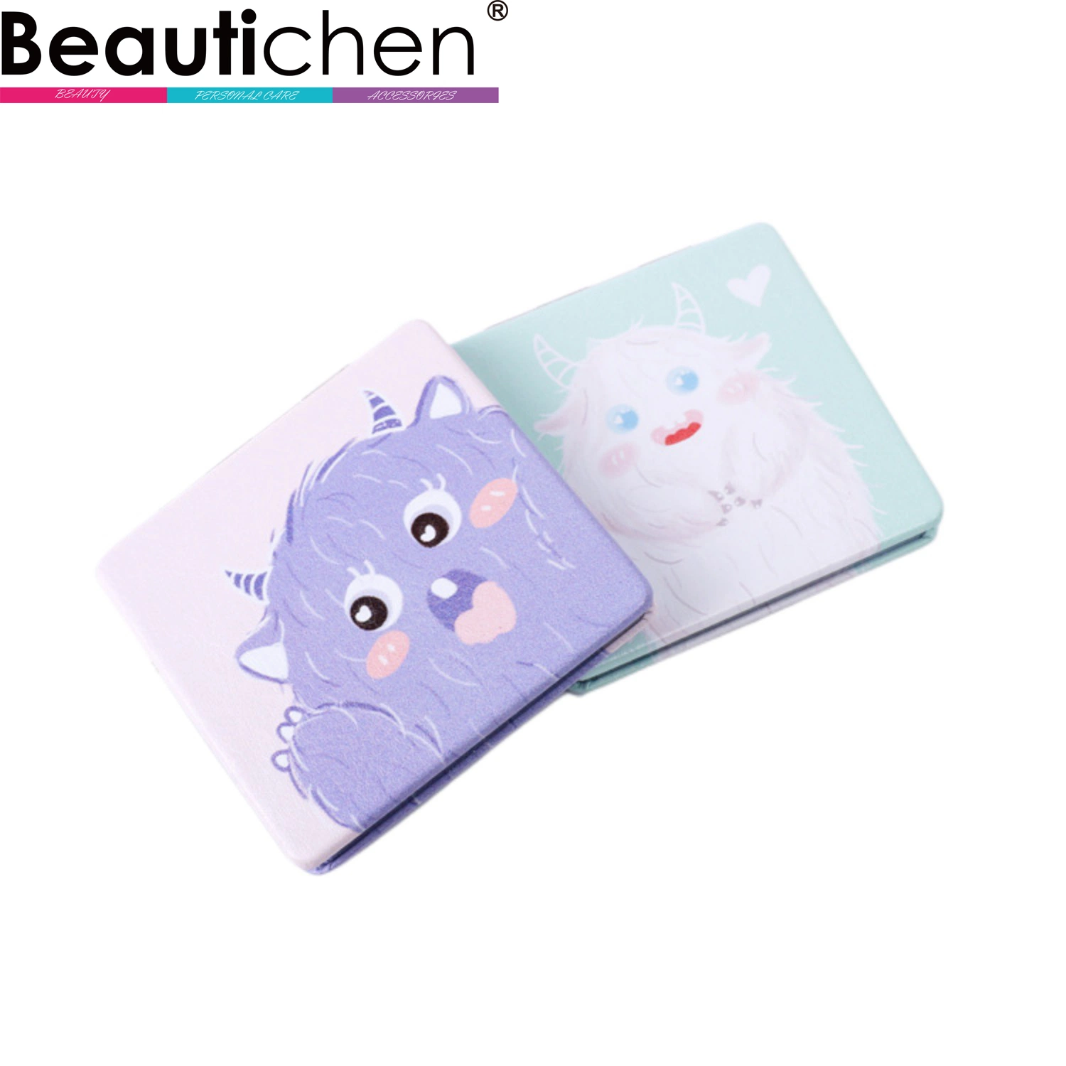 Beautichen Double Sided Wholesale/Supplier Cosmetic Mirror Small Square Hot Selling Compact Mirror