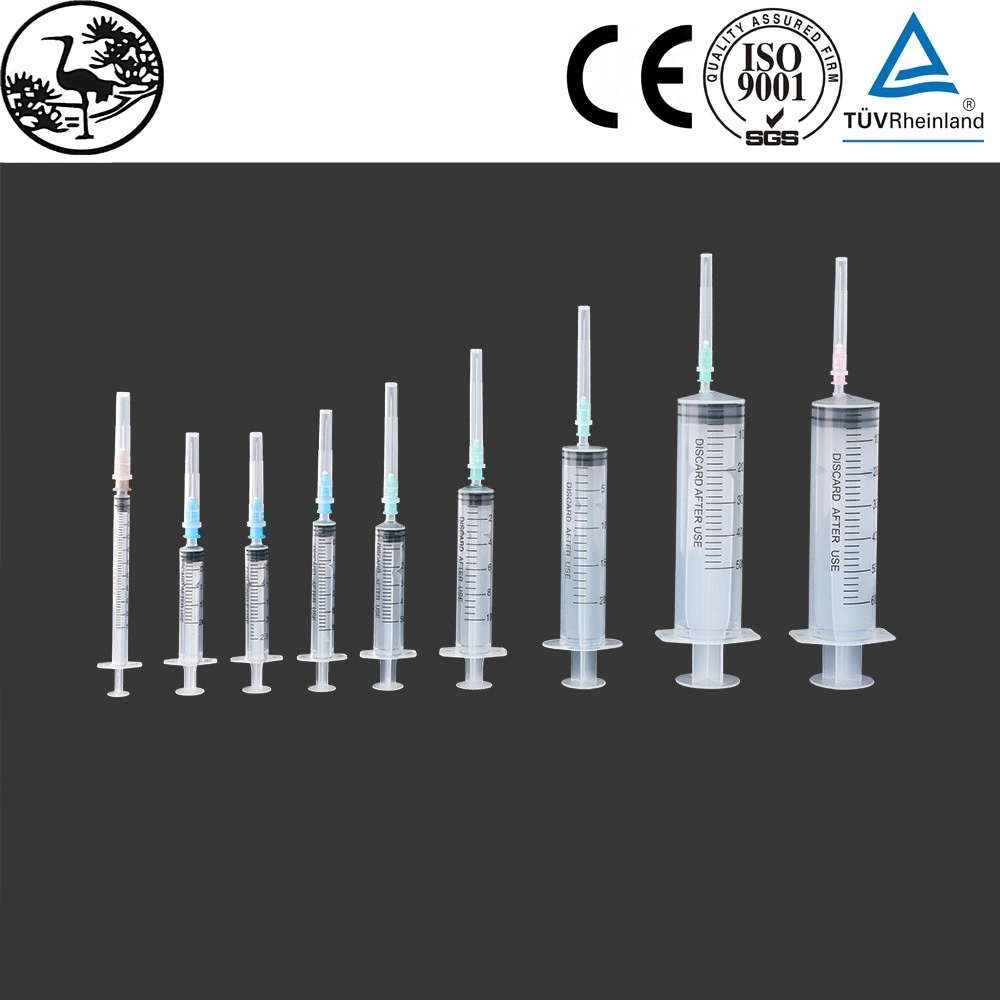 Seringue jetable de 3ml pour injection pour les fournitures médicales à usage unique