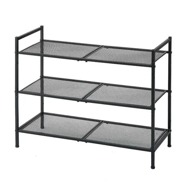 Nuevo elemento organizador de zapatos de vida de metal moderno display armario rack Stand