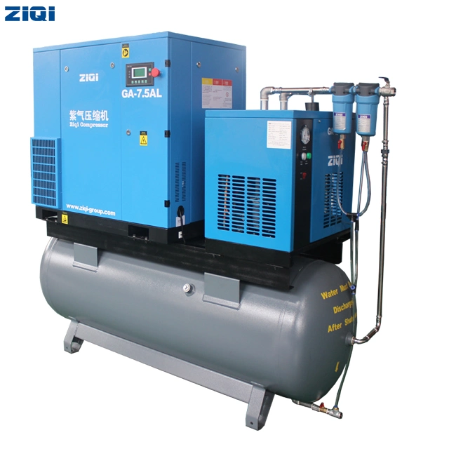 Industrial Leading AC Power Screw Air Compressor Pump 7.5kw Simple Operation and Controlling for Laser Cutting