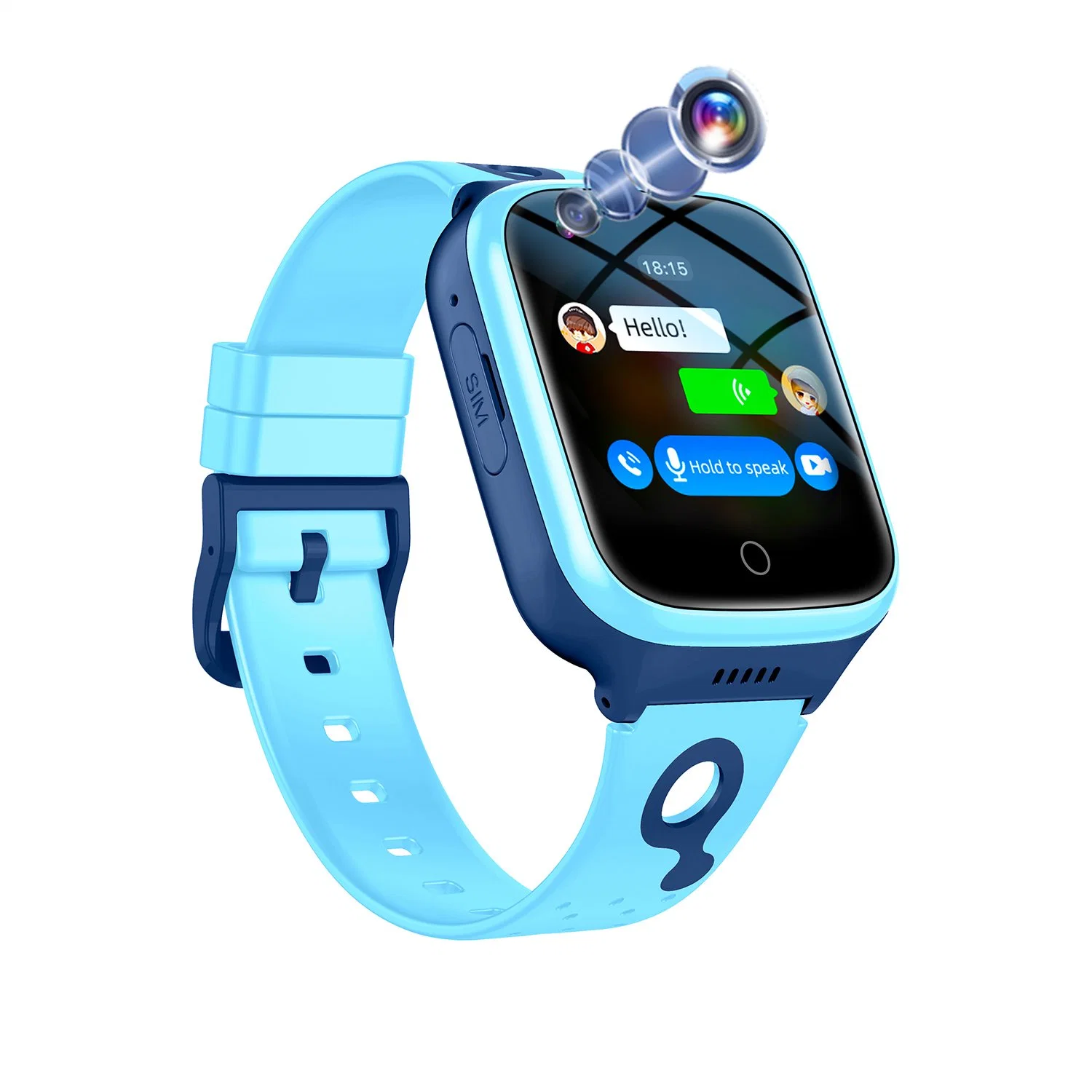 2023 China manufacturer 4G Waterproof IP67 GPS Tracker Watch Phone with 2 way video call for emergency help D35