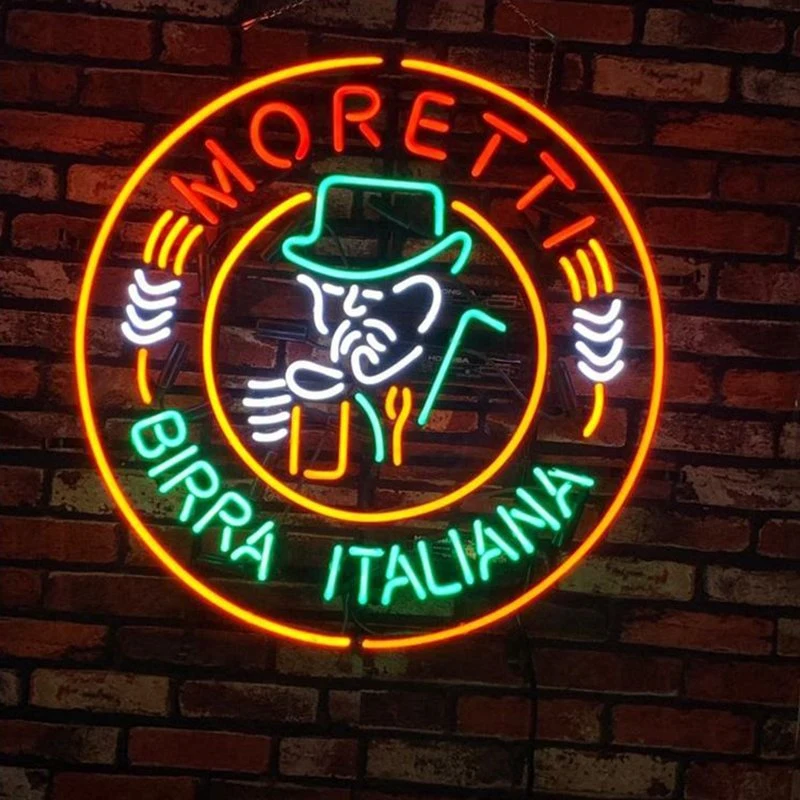 China Vendor Moretti Birra Wine Night Bar Custom Neon Sign