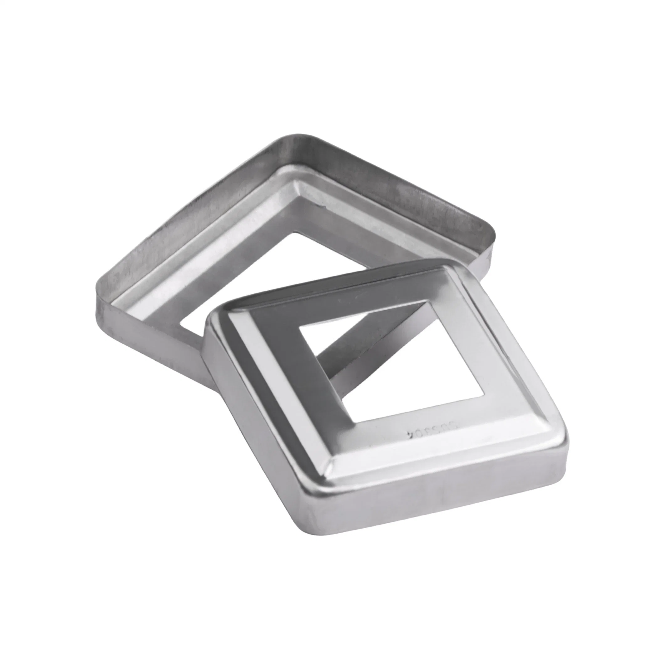 304/201 Stainless Steel Square Decorative Cover Stair Handrail Sleeve Cover Cover Column Railing