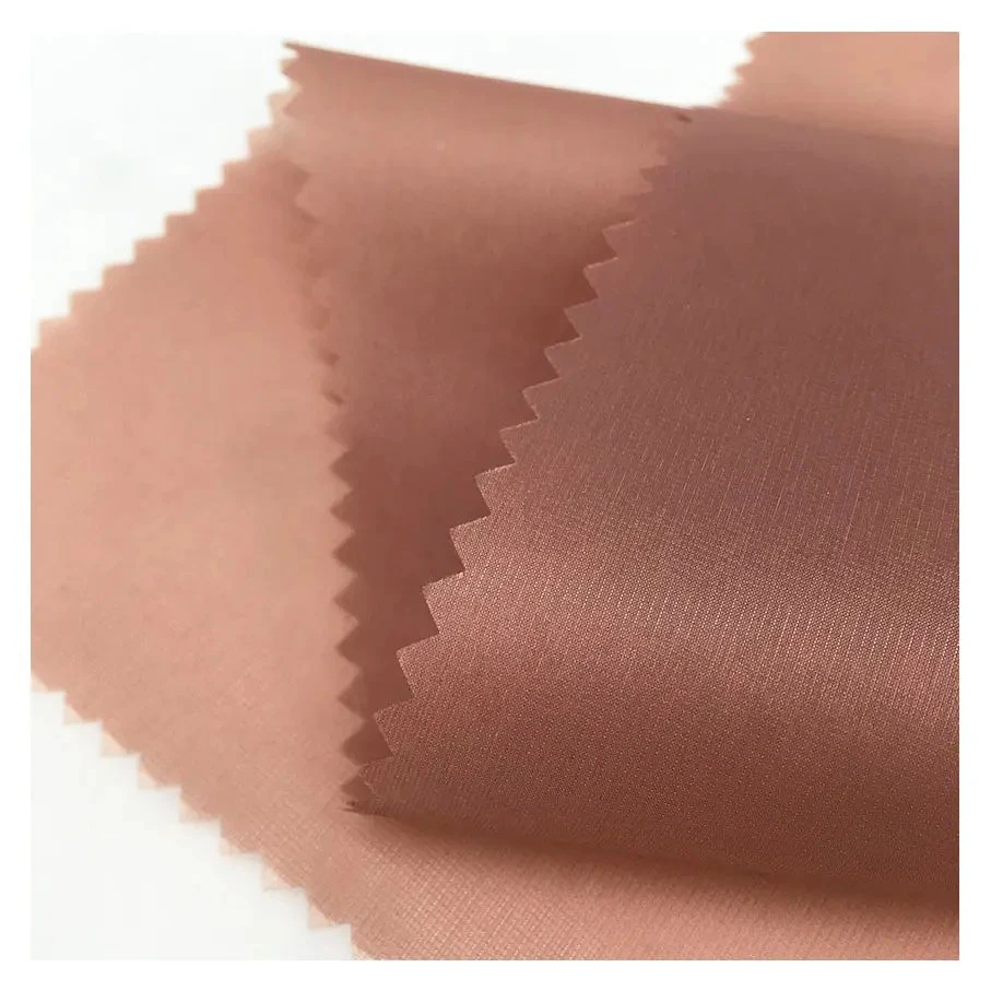 98 Nylon 2 Polyester Plain Dyed Waterproof Stripe 310t Crinkle Nylon Taffeta Shorts Jacket Fabric