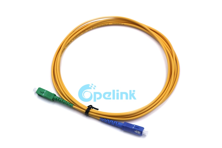 Singlemode Simplex G657A1 Sc/Upc-Sc/APC Fiber Optic Patchcord 3m