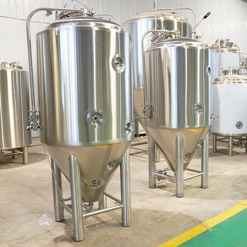 200L 300L 500L 1000L Tanque de fermentação de cerveja em aço inoxidável 304 Equipamento de microcervejaria Tanque fermentador à venda.