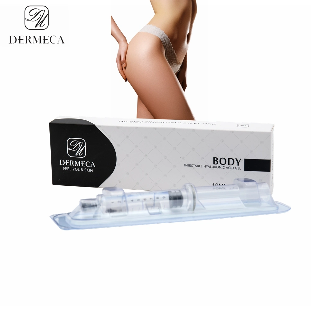 إمداد المصنع هيالورونات الصوديوم جيل الحشو المحقن Ha Body Filler Hyaluronic فتحة تعبئة الأحماض لحقن الثدي بالحبار 10 مل