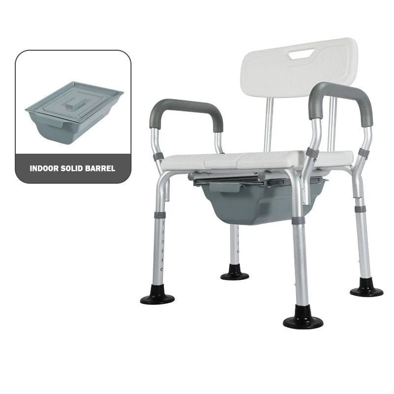 Montaje de aluminio desmontable con orificio de drenaje para Disableds banqueta de baño ducha silla