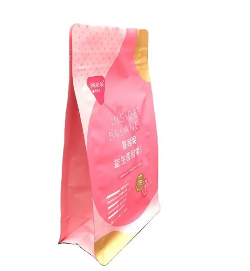Пластмассовый плоский низ чехол для упаковки продуктов питания пакет молнией мешок из алюминия подушки безопасности продуктов питания