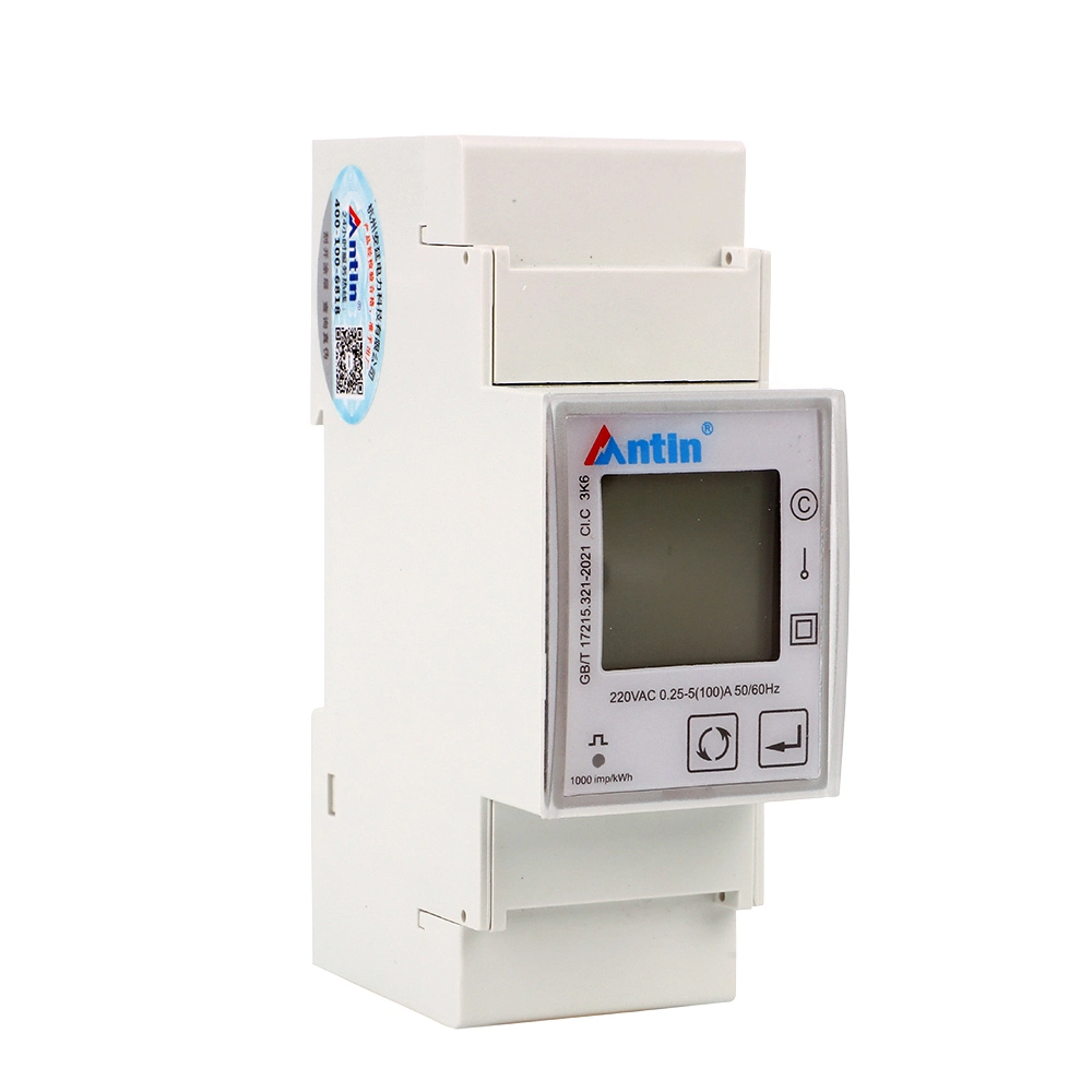 LCD-Anzeige kWh-Messgerät, einphasiger zweiadriger Messgerät, dreiphasiger vieradriger kWh-Messgerät