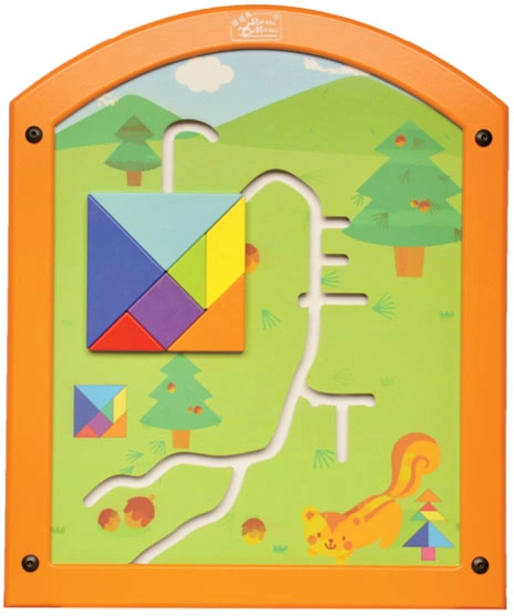 Colorful Tangram for Toddlers Play Perschool Wall Play Toys Educational Intelligence Games