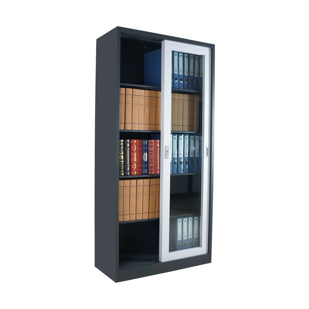 Large Space Fire Resistant Steel Glass Bulk 2 Door File Filing Display Cabinet