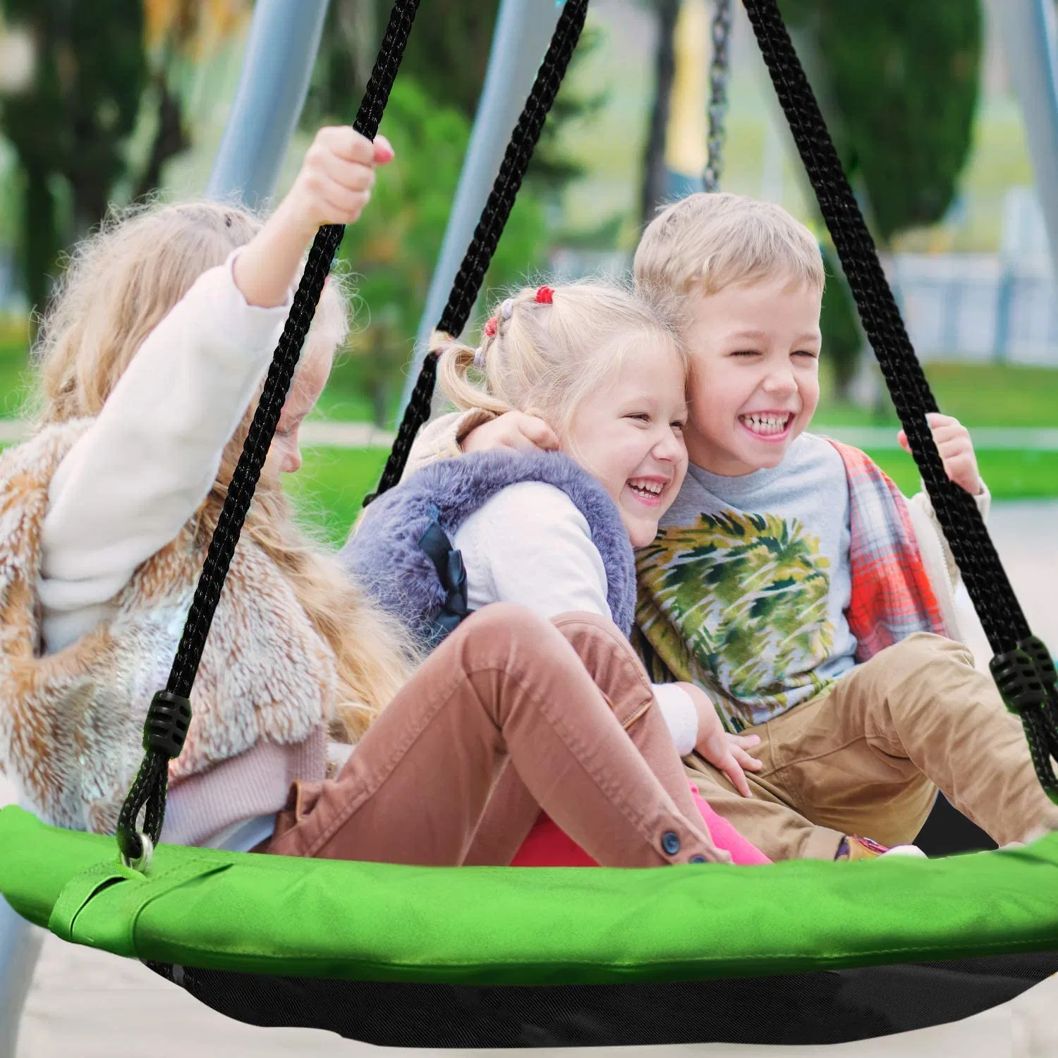 Certified En71 /CE Outdoor Playground Toy Swing Set