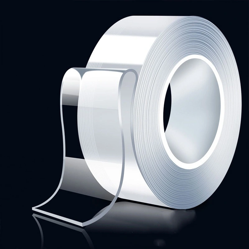 1 мм*3 см*3 м Двусторонняя лента Nano, усиленная двусторонняя клейкая акриловая лента, прозрачная монтажная лента, съемная и многоразовая лента Clear Nano Tape в бумажной коробке