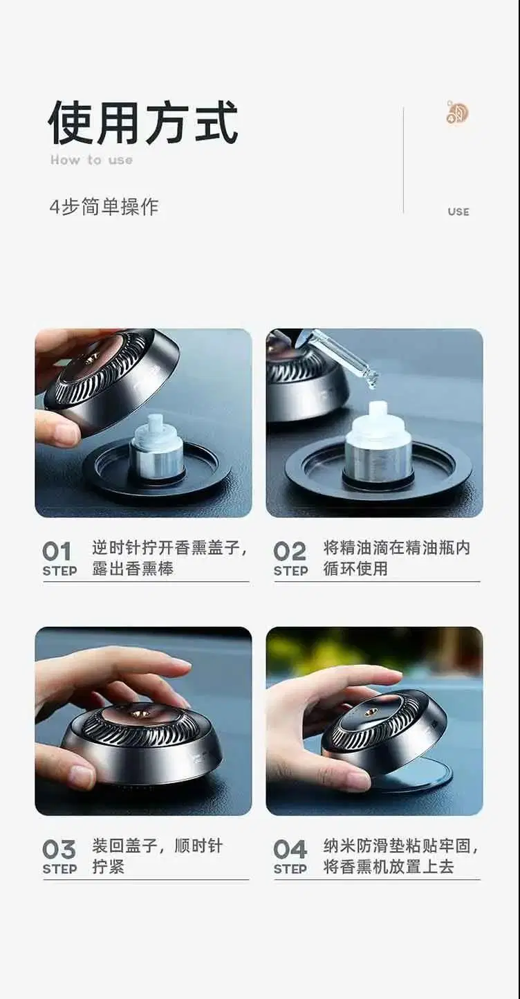 Super Quality Aromatherapy Essential Oil Diffuser Custom Perfume Car Air Freshener Machine