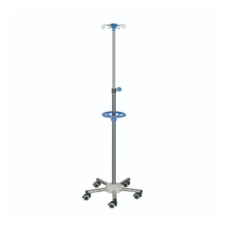 Factory Price Infusion Hook Drip Hospital Medical Equipment Height Adjustable Stand Hospital IV Pole