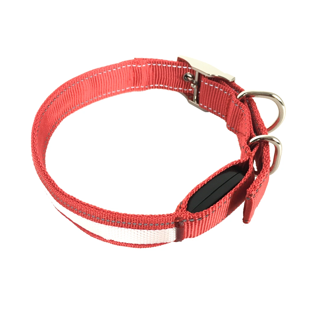 2023 Pink Wholesale/Supplier Adjustable LED Pet Collar Factory Direct Supply