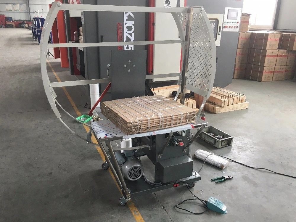 Semi Automatic Binding PE String Spiral Tying Machine for Corrugated Packages