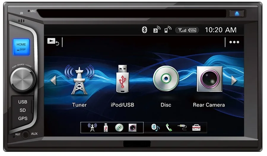 2 DIN Car Entertainment Multimedia DVD Audio Player de navegação