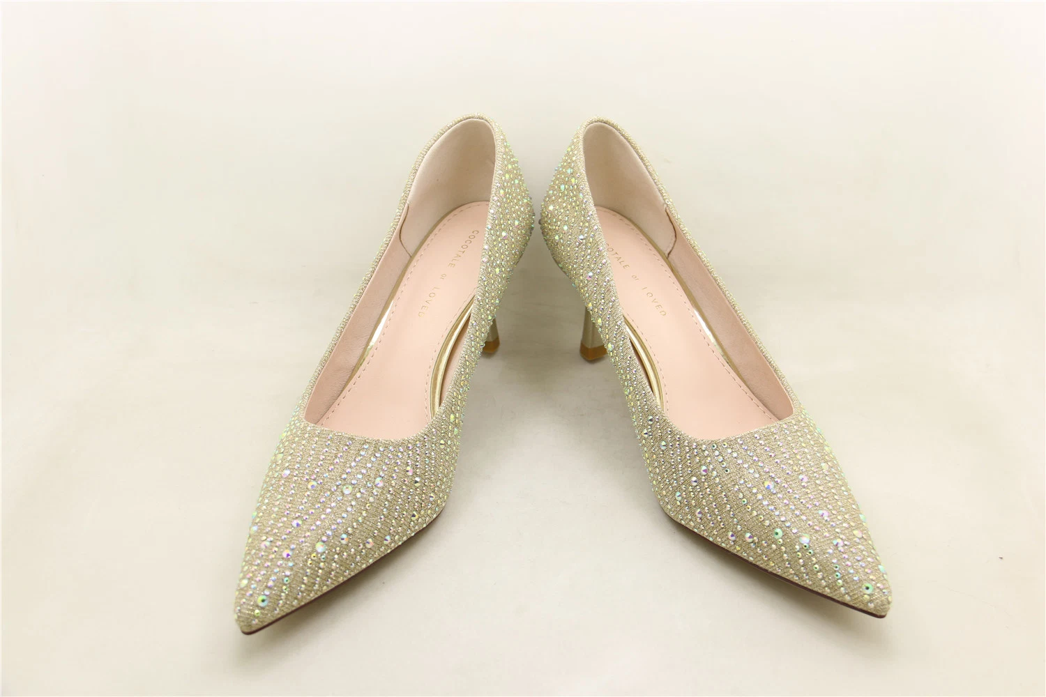 Fashion Sexy High Heels Shiny Diamonds Lady Wedding Shoe