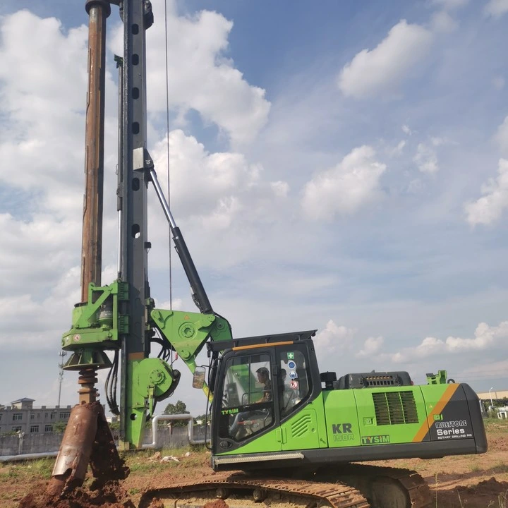 Mât court et long, foreuse rotative, tarière hydraulique de terre Forage haute efficacité