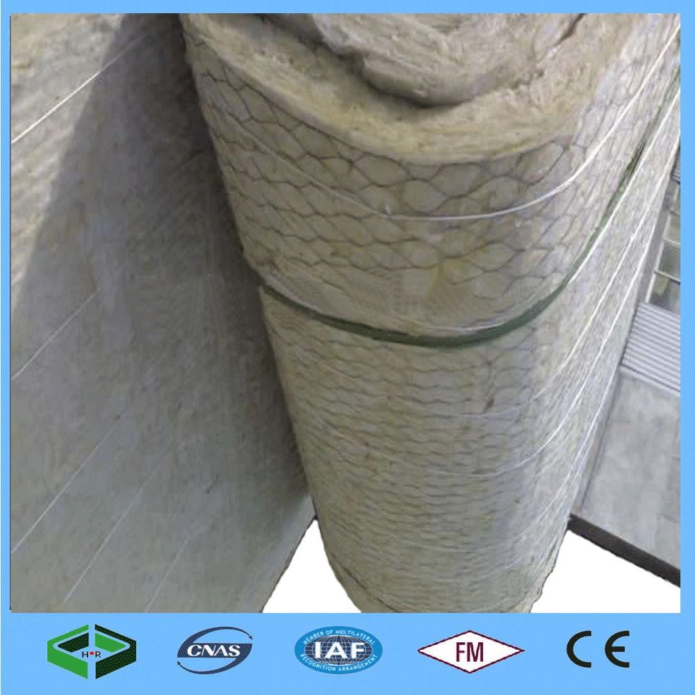 Excellent Mineral Rock Wool Insulation Rool Blanket Wire Mesh