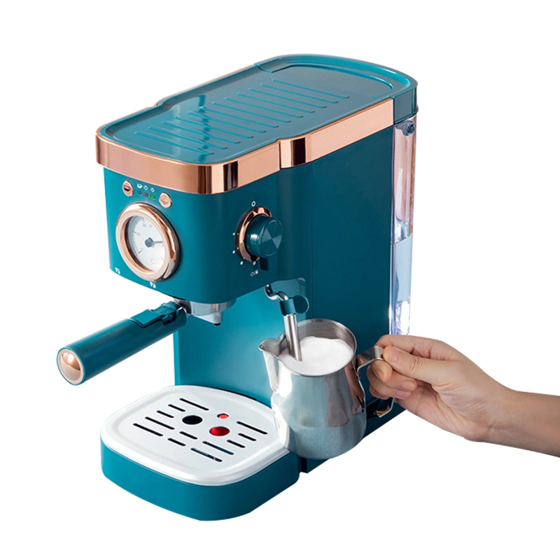 Retro Design 20bar High Pressure Extraction Semi Automatic Coffee Maker Machine