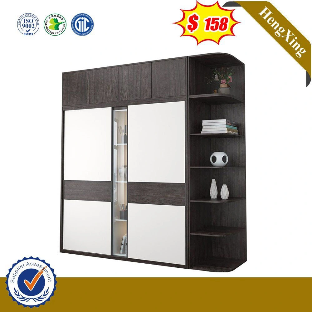 New Design 2 Door Modern Wooden White Wardrobe