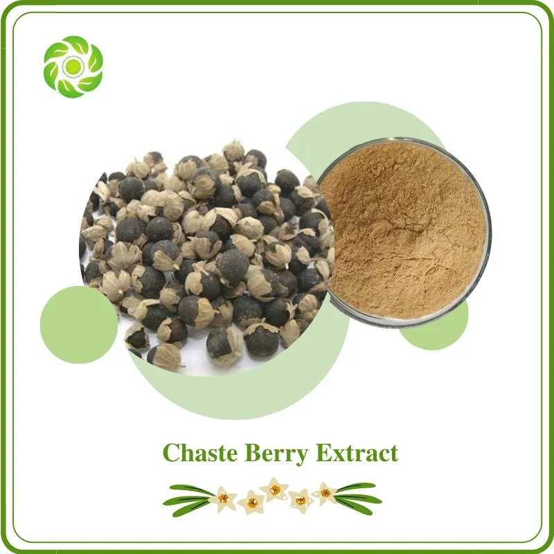 100% natural de plantas de Ervas Vitex 0,5% / Coral Xyloside 0,6% / Vitexin 5% Casto Berry Extracto grau farmacêutico/comida de Saúde/Aditivo alimentar Casto Berry extraia