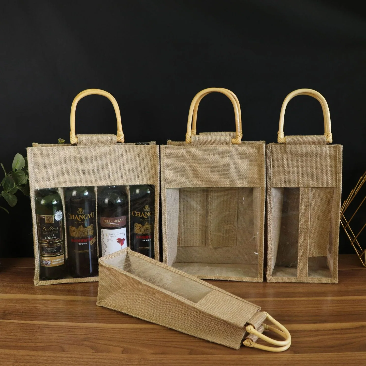 PE Coating Lamination Custom Eco Friendly Grocery Jute Bag