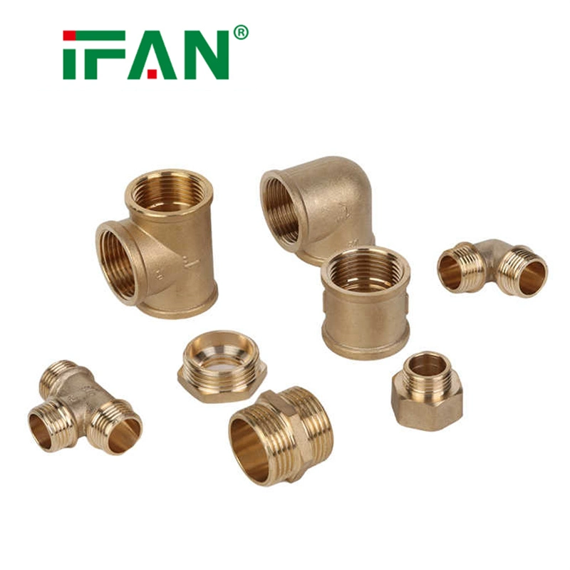 Ifan High Pressure Yellow Brass 02 Type Brass Pipe Fitting