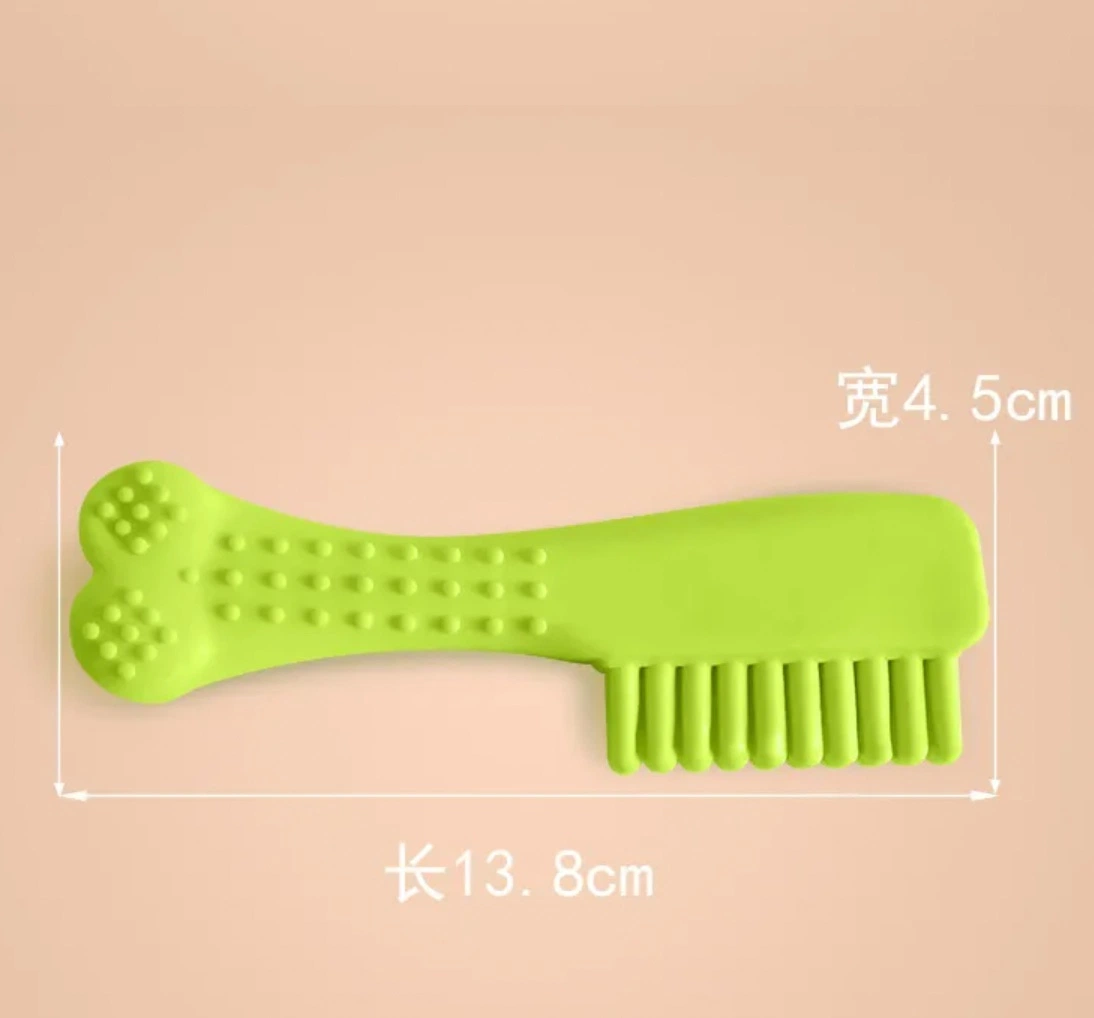 New TPR Rubber Comb Bite Resistant Dog Teething Toy Dog Training Pet Product