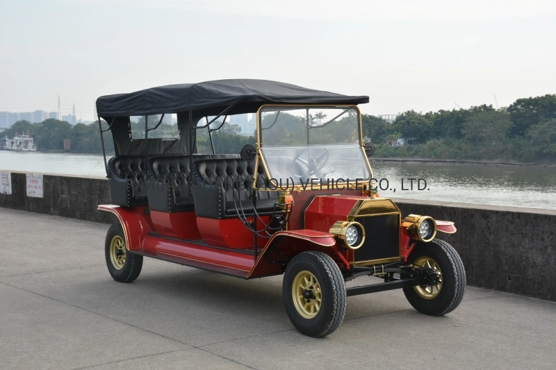 Hot Sale Electric Vintage Sightseeing Golf Car coches antiguos con Motores eléctricos