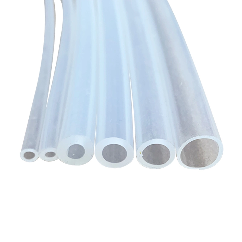 Extrusion Soft Flexible Rubber Pipe Transparent Food Grade 6mm 8mm Silicone Vacuum Hose