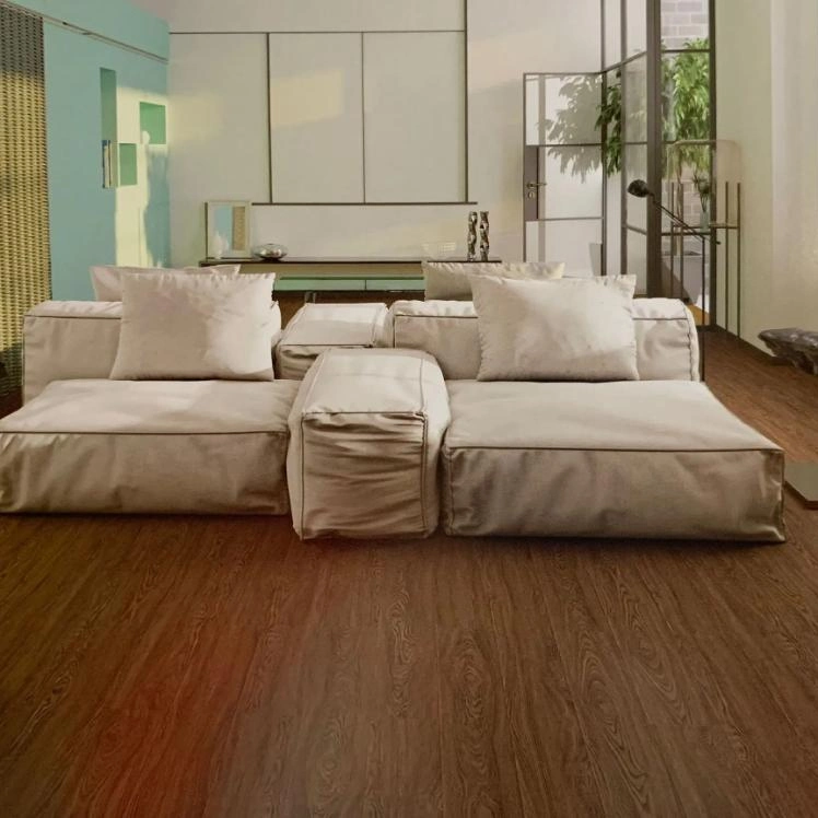 Natural Bamboo HDF Pisos haga clic en Pisos Interiores Madera Piso Grande Baldosas AC4 8mm Laminates de roble Revestimiento de pisos en Promoción