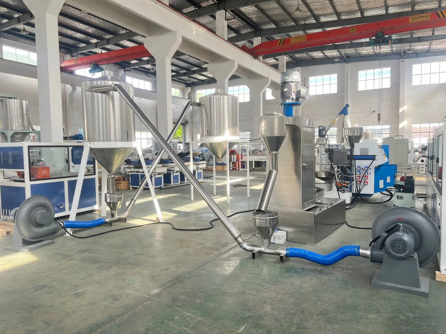 Double Stage PP/PE Film Plastic Bags Pelletizing Granulator Machine