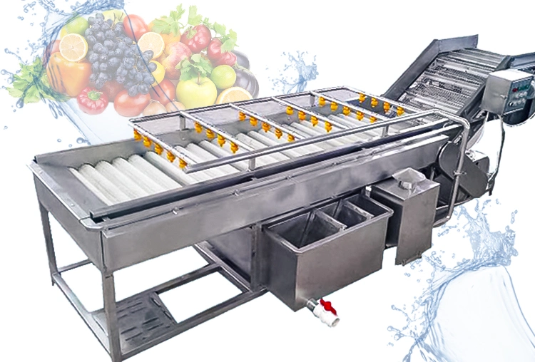 Industry Automatic Bubble Washer Fruit/ Vegetable Washer Washing Machine Line with Bubble