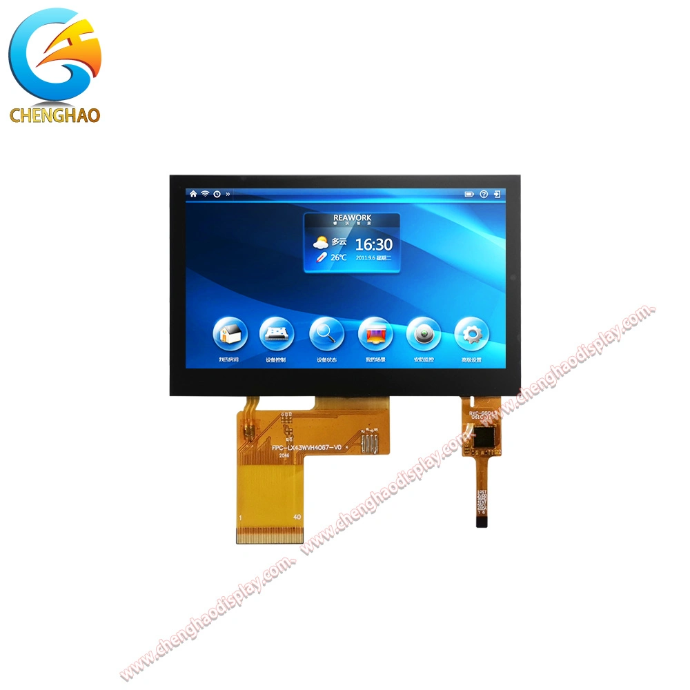 -20 +70 Betriebstemperatur 4,3inch LCD-Modul das medizinische TFT Bildschirm