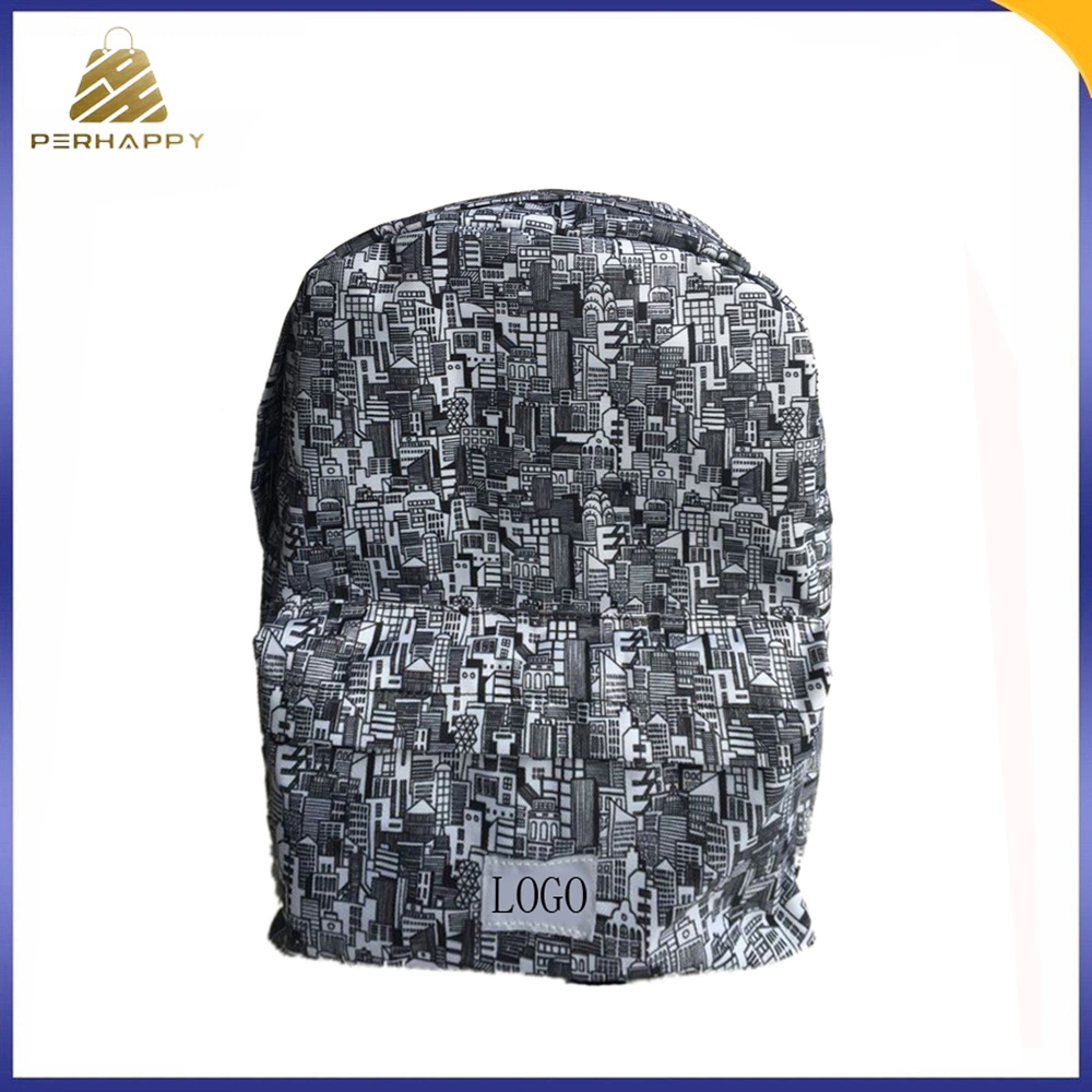 Sacos de ombro duplos para menina de design Custom Daypack Canvas em espetadas Mochilas de malas de mão