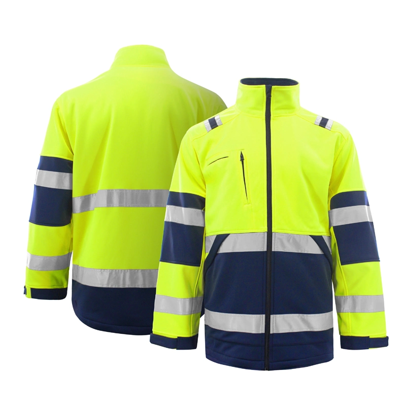 اشتر سترة ذات سترة طويلة ذات سترة طويلة من الصوف ذات القلنسوة من نوع Polar Fleece مع Hi Vis Reflective Fleece، سترة ذات سترة ذات سترة طويلة من الصوف ذات القلنسوة من نوع Fleece ذات سلامة عاكسة