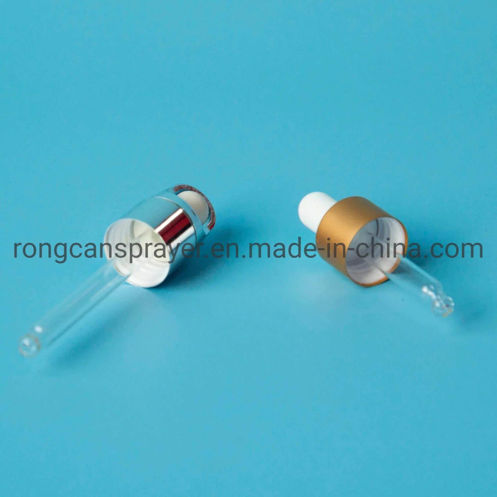 18/410 18mm White Plastic Tamper Evident Childproof Pipette Screw Dropper Cap for Essential Oil Bottle