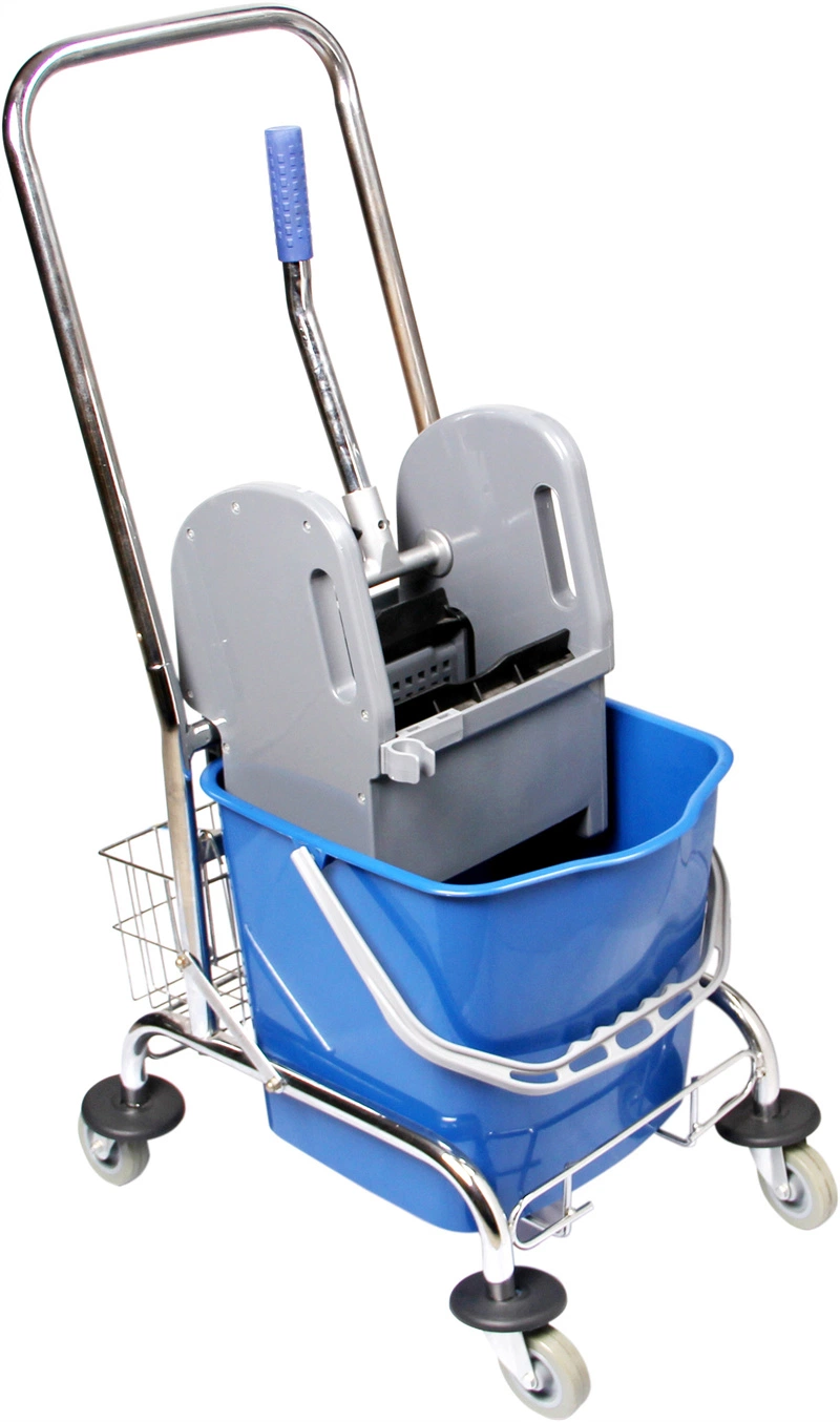 Limpeza de piso Serviço de arrumação Hotel Mop Bucket Wringer Trolley